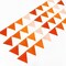Orange Party Decorations - Ombre Felt Hanging Triangle Mini Bunting